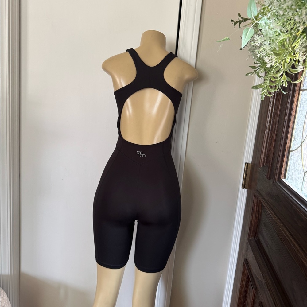 Sport open back onesie romper xs